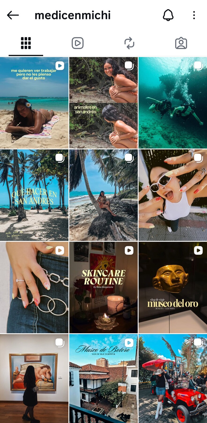 Perfil de Instagram @medicenmichi